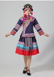 昆明发货绣花云南贵州黔西南布依族生活女装侗族民族演出服装137