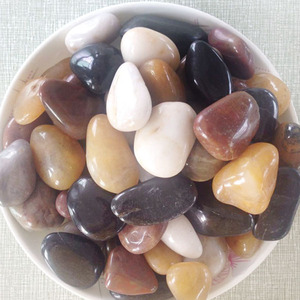 新品鹅栽h装饰敷子鱼缸加热石烤箱石头热石袋五.彩盆卵石足