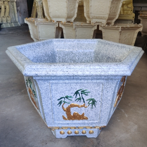 花盆模具盆水泥模具自制六角欧式混凝土塑料磨具大全加厚底部灌浆