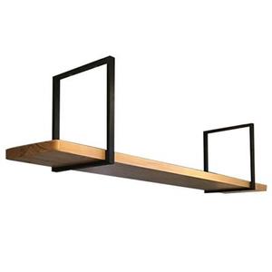 北欧铁艺吊架悬挂吊顶物置架墙上c吧台餐厅吊柜架字隔板层一装饰