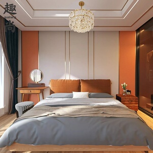 0018人付款天猫客厅电视机壁布硬包墙咔板3d壁画沙发自粘壁纸卧室床头