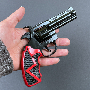 收藏款战神左轮侧开砸响炮枪玩具枪全金属砸炮枪转轮火炮子纸炮枪