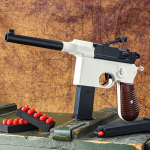 毛瑟g577软弹枪合金尼龙仿真成人男孩可发射玩具驳壳经典手枪模型