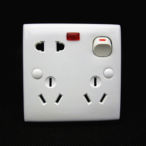 家用超薄0装线盒86型底盒薄装明型线盒pvc开j关插座面板86*86*2明