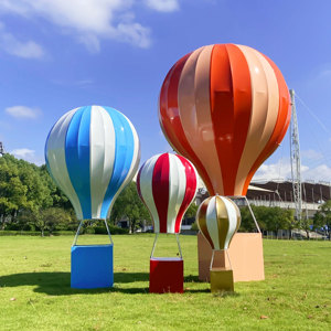 景区布置道具美陈热气球装饰商场婚庆吊饰落地大型商业摆件