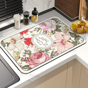 德国硅藻泥沥水垫吸水垫厨房速干吸油防油防滑洗碗垫家用餐桌垫