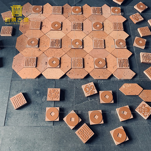 红砖艺术墙闽南红陶花砖雕刻背景墙形象墙餐饮酒吧店红砖片装饰墙