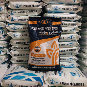 40斤天脊大量元素水溶肥料平衡高钾型蔬菜果n蔬通用冲施肥正品包
