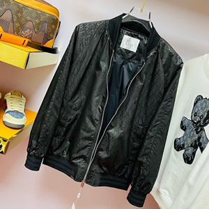 dior/迪奥 22早春新款 老花满印logo立领休闲风衣夹克外套男潮