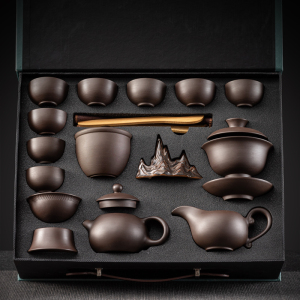 中式紫砂茶具套装家用整套礼盒客厅功夫茶壶茶杯茶盘2023新款定制