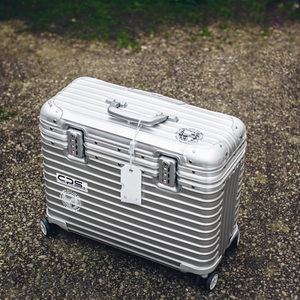 全铝镁合金摄影拉杆箱上翻盖18寸相机箱金属万向轮男登机行李箱女