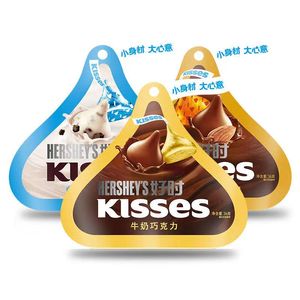 好时巧克力KISSES水滴巧克力36/82g袋装曲奇奶香婚庆喜糖儿童糖果