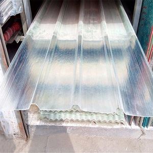 玻璃钢阳光亮瓦FRP采光瓦透明瓦防腐瓦屋顶纤维树脂防晒隔热雨棚