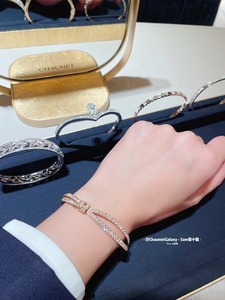 意大利chaumet尚美 约瑟芬 为爱加冕 白鹭 白金钻石手镯082076