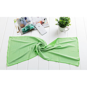 降吸冰巾竹炭温c干夏季速冷毛巾运动擦脸健身速水冰感手腕汗巾j