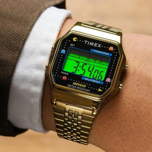 代购天美时timex t80 x pac-man吃豆人联名款手表方形男女表