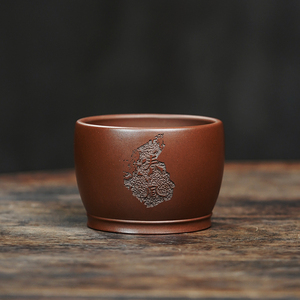 方遠 宜兴紫砂杯精品主人杯大号家用品茗杯单杯原矿文革泥 春风杯