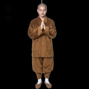 梵林秋冬季绵绒长褂僧服僧衣小褂和尚服短褂僧袍出家人大褂师父