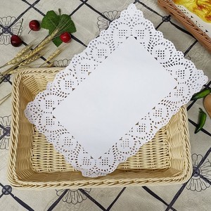 吸油纸厨房食用油炸垫纸装盘花边纸隔油纸花底纸长方形一次性餐垫