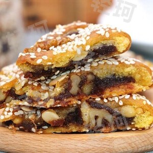 正宗马蹄酥江阴特产核桃松子豆沙酥新鲜手工传统糕点5大片早餐