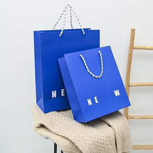 2021新品克莱蓝蓝服袋手提w纸装子定制因色经典包装礼品袋男女装