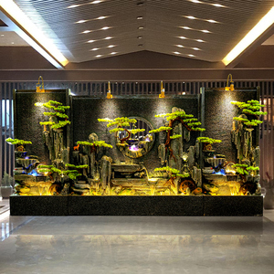 假山流水喷泉摆件客厅