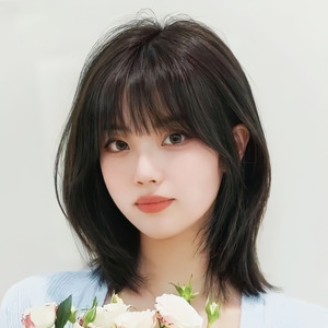 假发女短发男女通用帅气日系狼尾鲻鱼头假发套可扎锁骨发全头套式