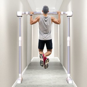 家用室内门框墙上免打孔网红单杠儿童长高成人健身引体向上伸缩杆