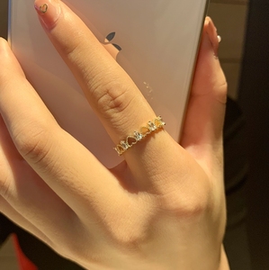 适合手粗的戒指女粗胖手大号通勤胖mm手指设计感的独特食指戒简约