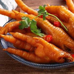 洪濑鸡爪福建特产红毛