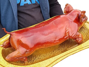 脆皮烤乳猪整只烤猪全猪烤肉香猪年货开业清明祭祖