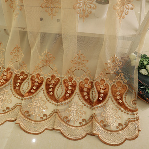 奢遮宫廷欧式加厚华光雪尼儿布窗帘幔头简欧客厅卧z室别墅定制