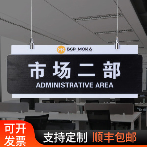 高档办公室门牌定制吊牌总经理挂牌悬挂式单双面科室牌公司指示提示