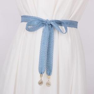 蕾丝腰带连衣裙收腰绑带布裙子腰带丝带缎带绸带腰带装饰夏季时尚