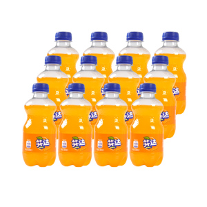 1399芬达橙味碳酸饮料汽水pet300ml*12/24瓶可口可乐整箱迷你瓶装
