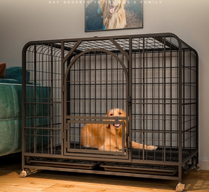 不锈钢狗笼子大型犬室外金毛哈士奇防咬钢筋焊接超大型狗笼