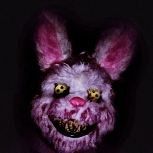 血腥套面具头兔jk恶魔兔子恐怖吓人万圣节鬼兔网t红学生杀手脸拍l