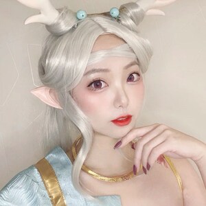 假发女长发cos荣耀瑶妹遇见神鹿巴宝莉同款动漫造假发女长发 动漫