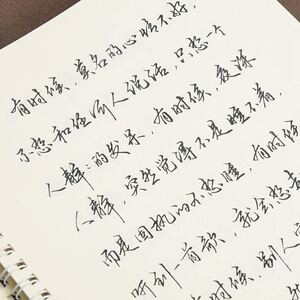 樱花体字帖手写体行书练字帖成人男女生字体高中生大学生钢笔书法