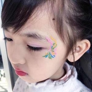 六一儿童节彩妆舞台妆眼角女童演出化妆贴额头贴纸眉心贴面部脸贴