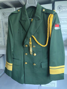 新款现货包邮男士结婚春秋款舞台表演收藏军绿色干部士官礼服套装