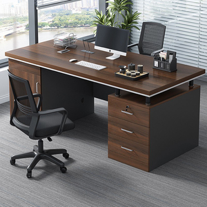办公桌椅组合台式电脑桌简约现代老板职员单人办公室桌子工作台
