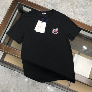 moncler蒙口男士短袖t恤宽松圆领休闲夏季半袖新款潮牌通勤商务