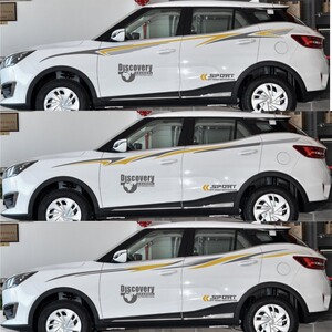 适用于众泰t300车贴纸拉花个性改装车门贴画车身贴众泰t300车贴纸