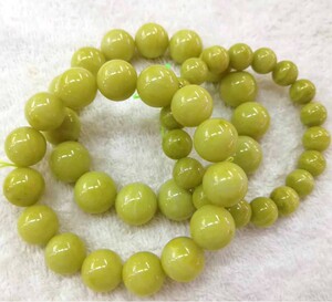 收藏级天然菜花玉手串原石v手链男女黄金玉水晶宝石招财防小人佛