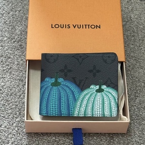 lv草间弥生联名对折老花南瓜钱包男女通用11*8.5西班牙不退m81967