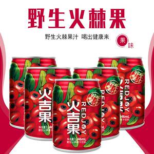 zm火吉果 火棘果果味饮料植物饮品246ml*12罐听箱装火棘果汁俄