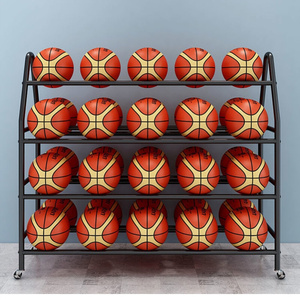 篮球收纳d架球框学校移动球车教室橄榄球架足球排球货架家用球架