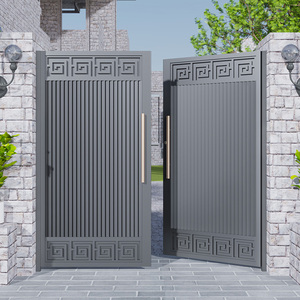 门新中式单双开防盗门户外别墅院门农村花园栅栏铁门tb379262347800