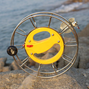 风筝线盘轮手握轮风筝线轮不锈钢大型手摇风筝线轴凯夫拉线25不锈